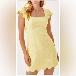 NWT Lilly Pulitzer Yellow Chic Chick Maisley Boucle Shift Dress